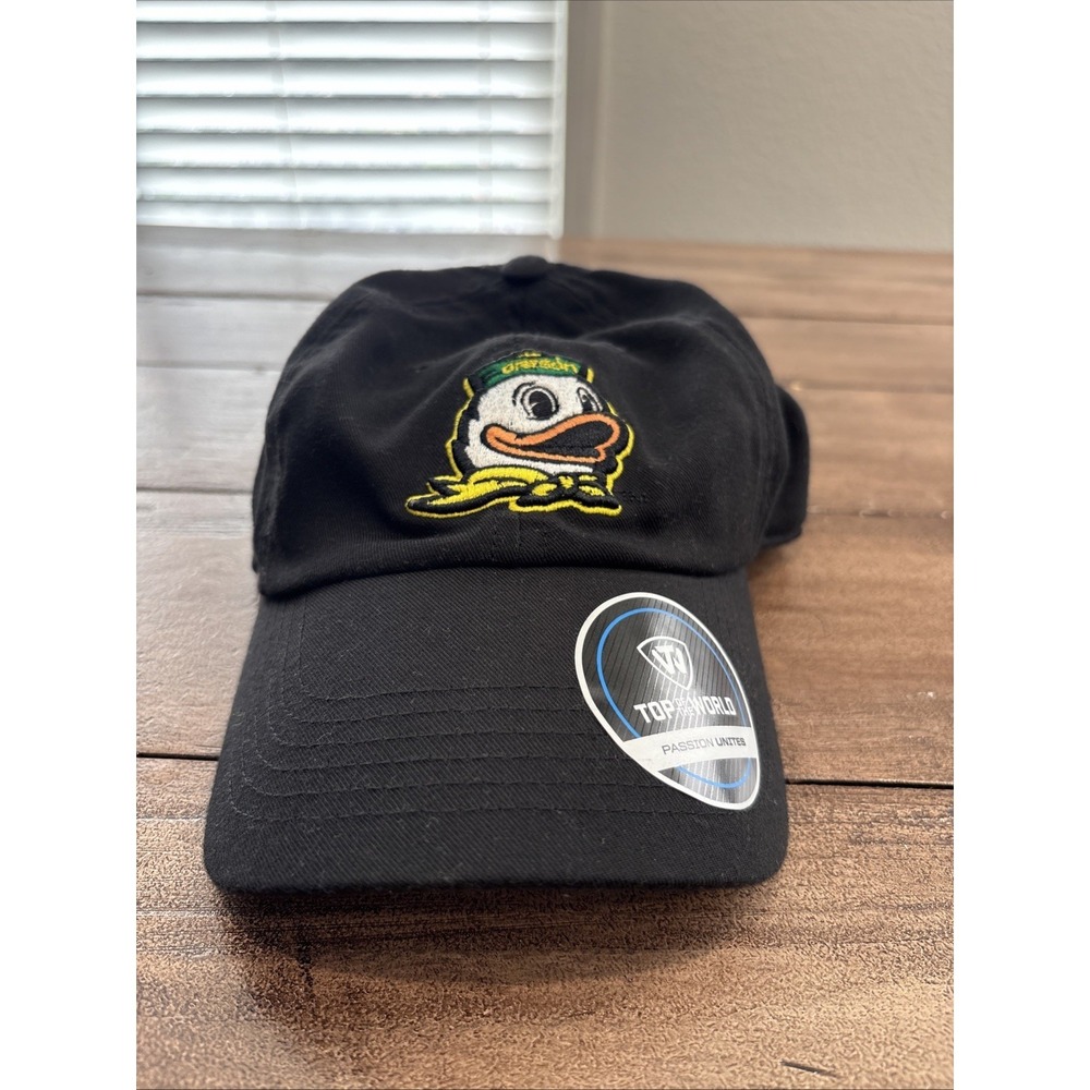 Top of the World Oregon Ducks NCAA Fan Cap Black Adjustable Hat